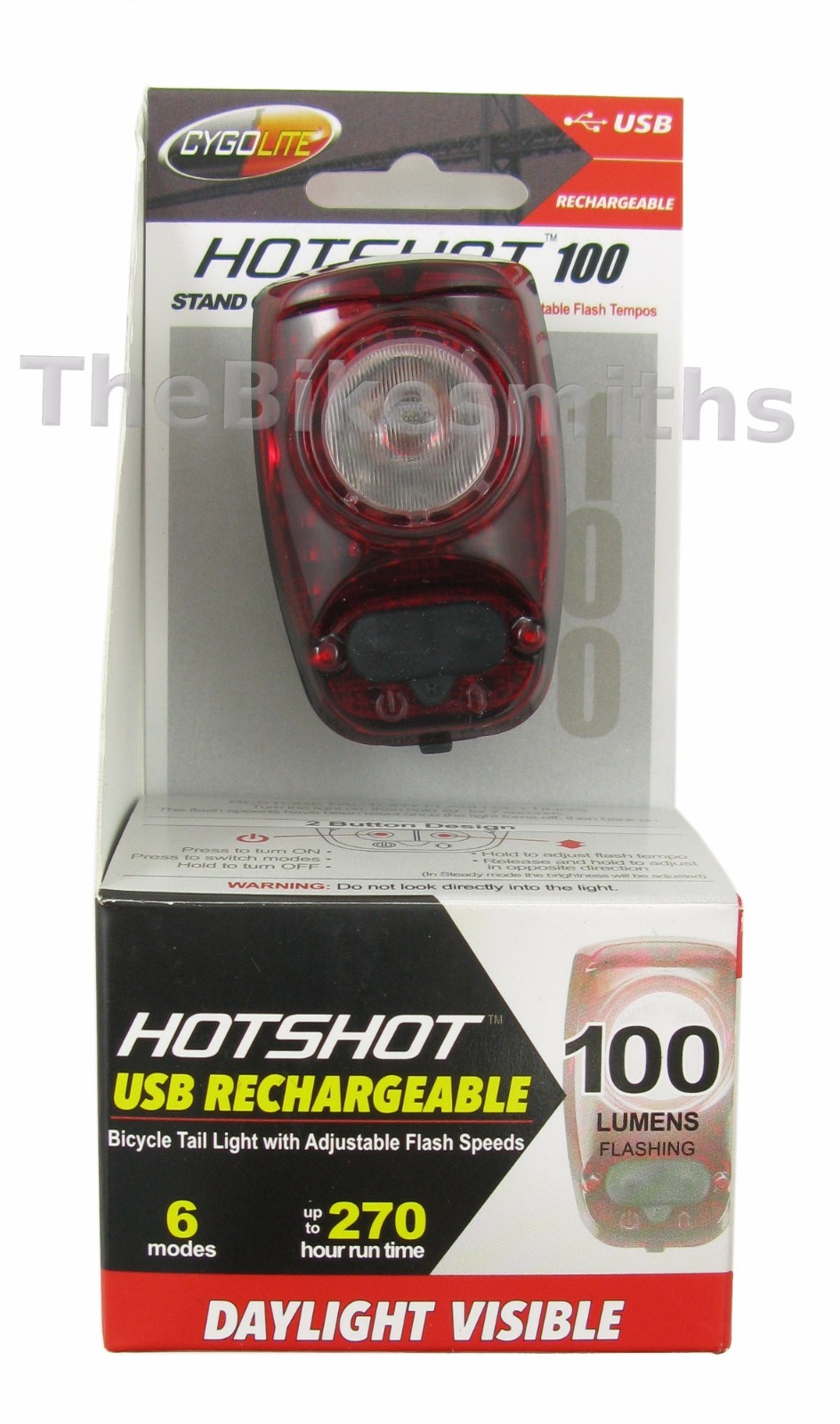 cygolite metro 700 and hotshot 100 bike light combo set